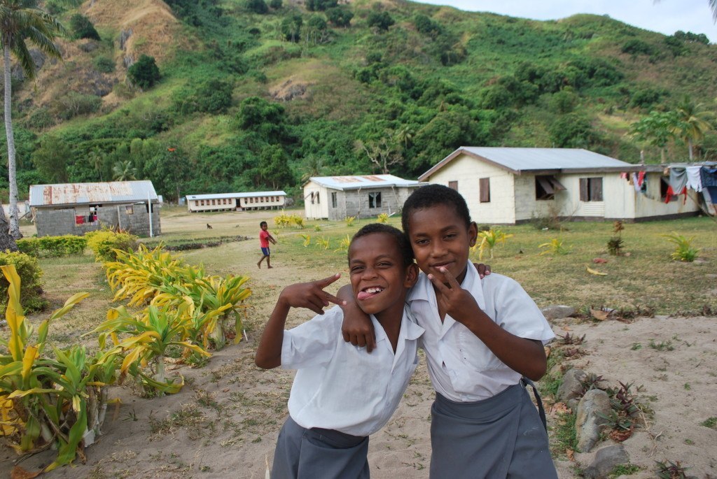 Two boys at  Ratu Naivalu School, Fiji