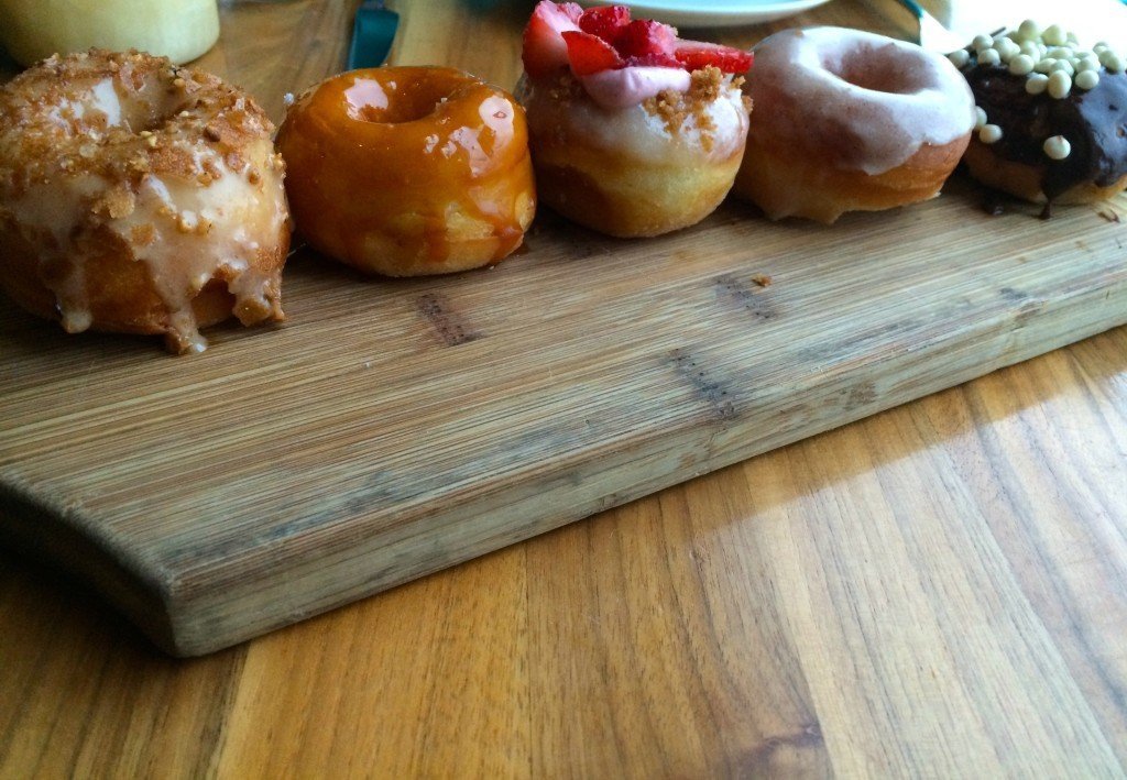 Petite glazed donuts at the Strand in LA