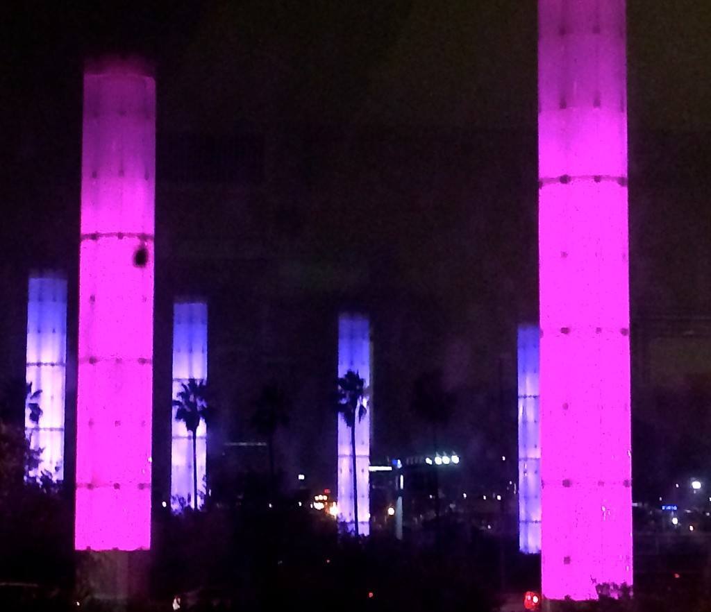 LAX's color pylons