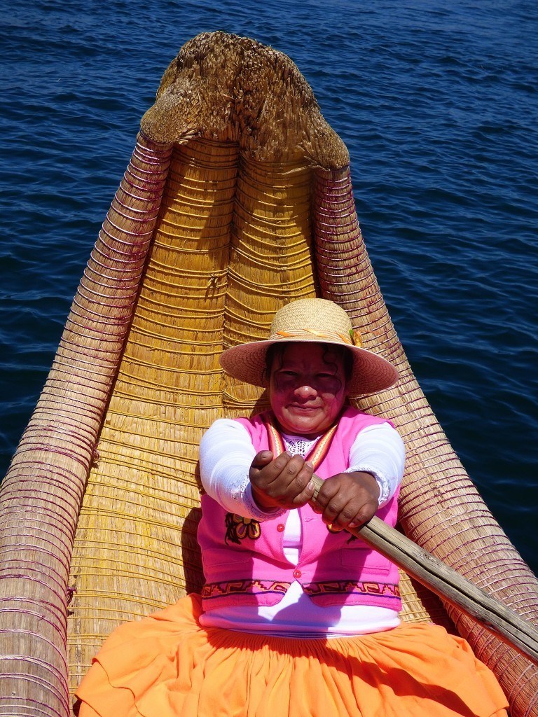 The Uru people on Lake Titicaca, Peru