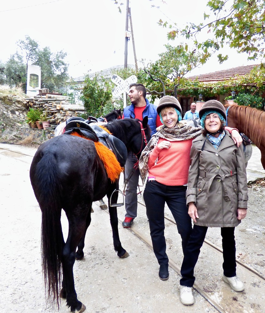 Riding horses in Pelion Greece