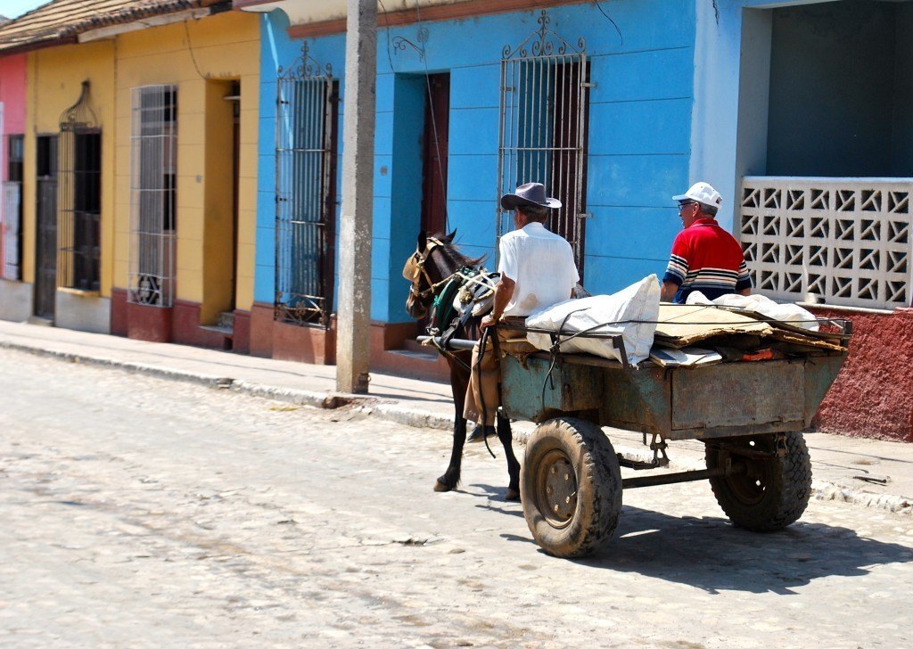 cart and horse in Trinidad Cuba