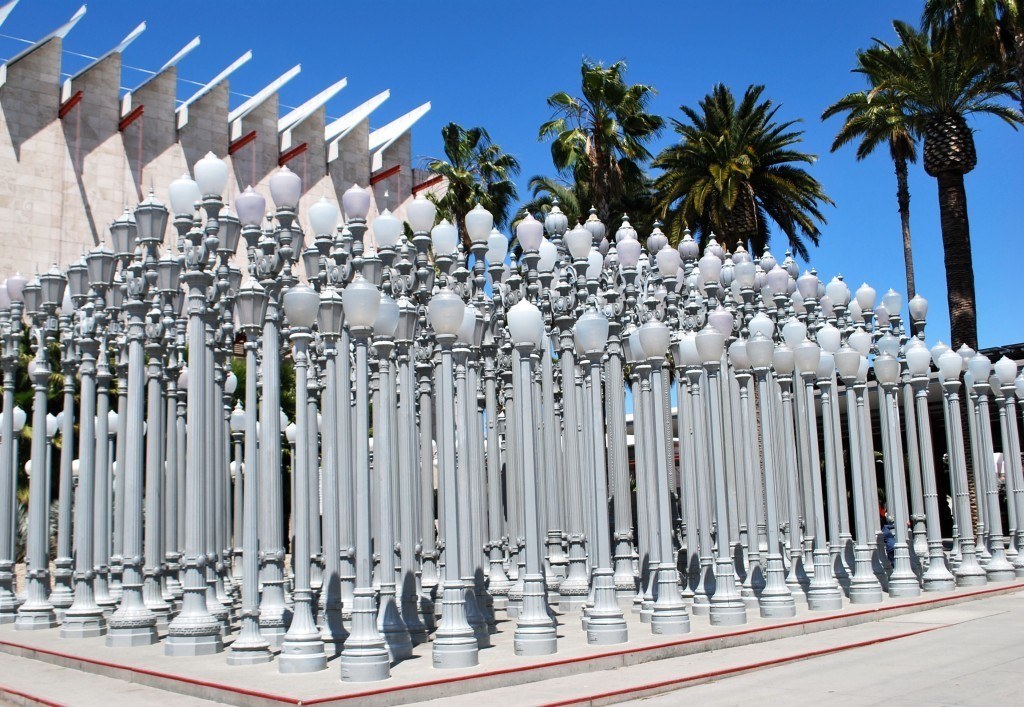 The Urban Light installation by Chris Burden, Los Angeles