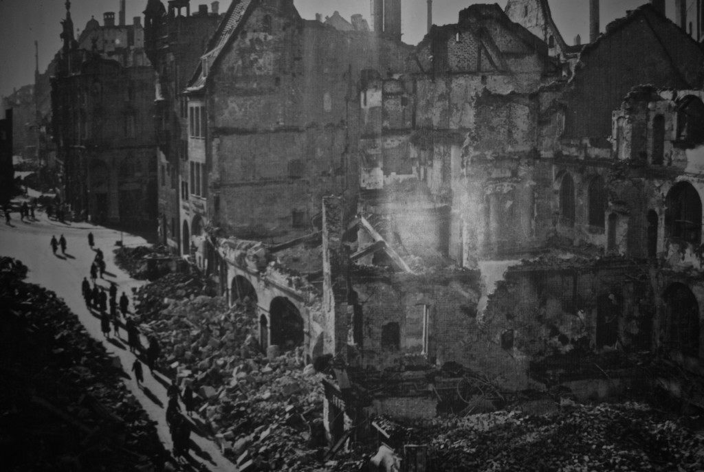 Post-war  bombed Nuremberg