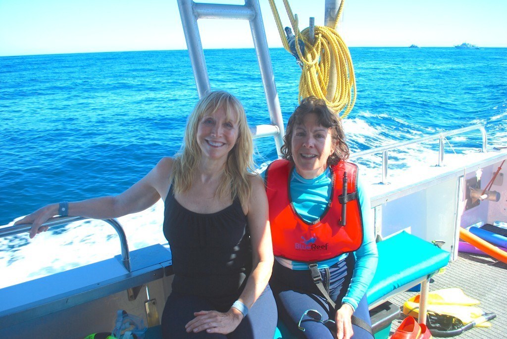 Two women on a boat in Australia