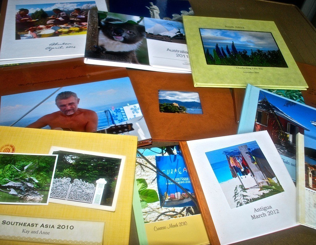 Travel photo books made on Shutterfly - rights reserved