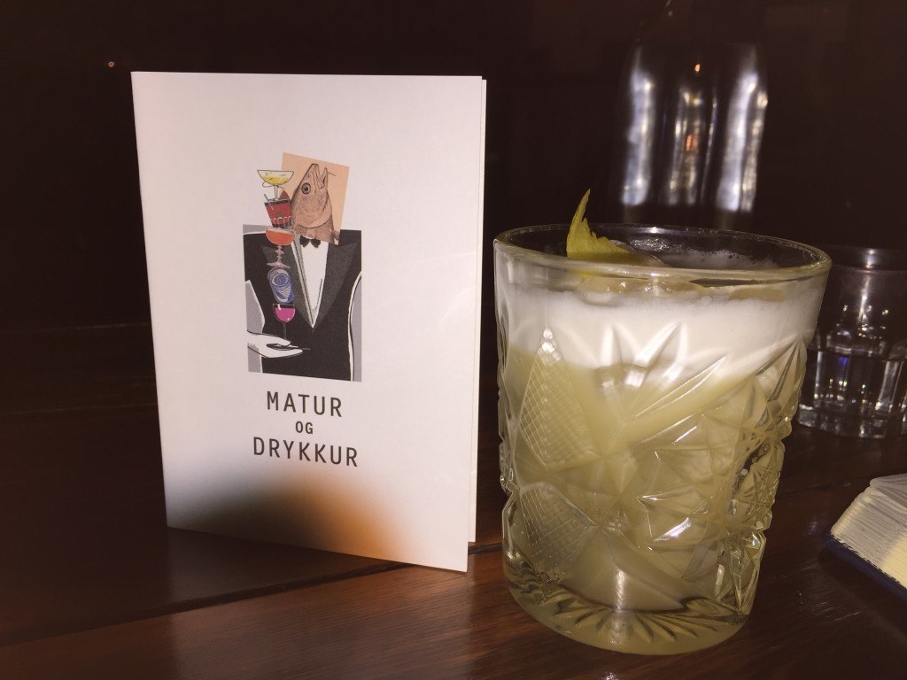 Award winning cocktail at Matur go Drykkur in Reykjavik, Iceland