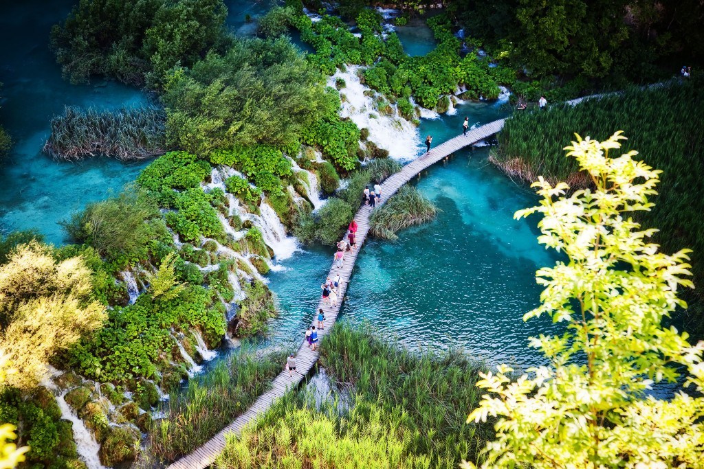 Plitvice Lakes, Croatia where we will be going with GoAheadTours