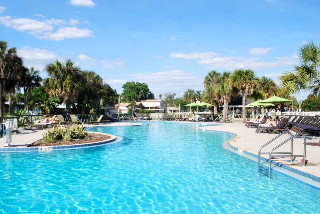 Florida manatees are not the only things to swim with at The Plantation on Crystal River - there's this lovely pool too.