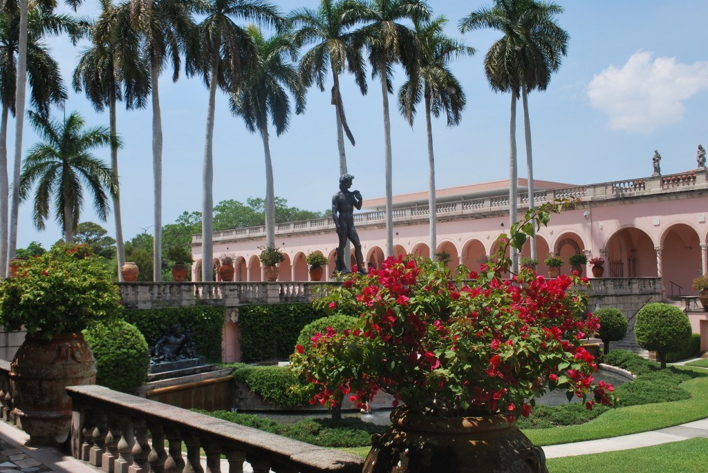 The John and Mable Ringling Museum of Art's courtyard