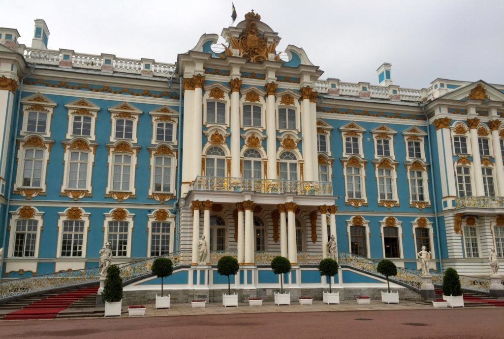 summer palace of Catherine the Great outside of St. Petersburg, Russia