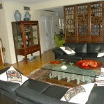 Living room of home in Madrid, Spain