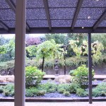 Japanese garden at home in Madrid, Spain