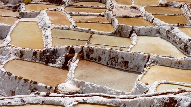 The Inca salt pans at Salineras de Maras, Peru